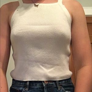 Forever 21 Off White Crop Top.